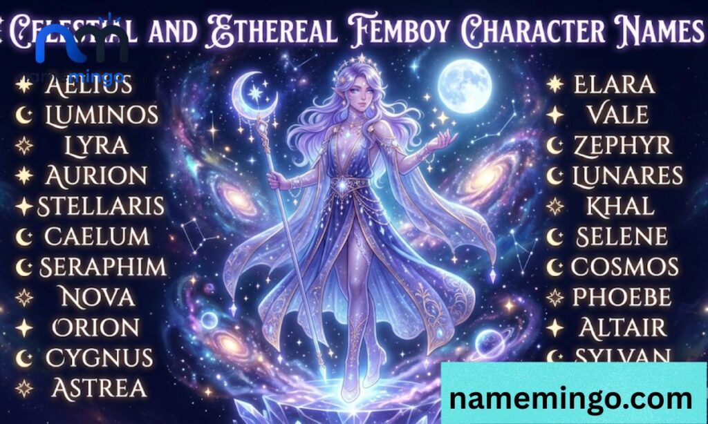 Celestial and Ethereal Femboy Character Names