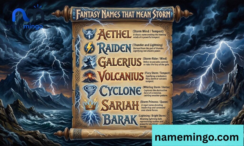 Fantasy Names That Mean Storm