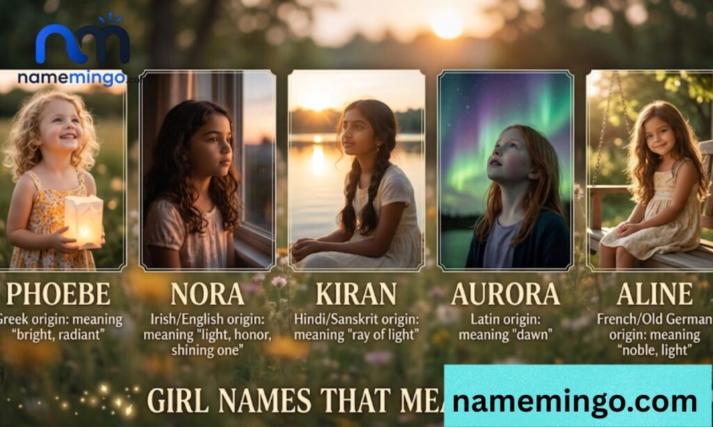 Girl names that mean glow