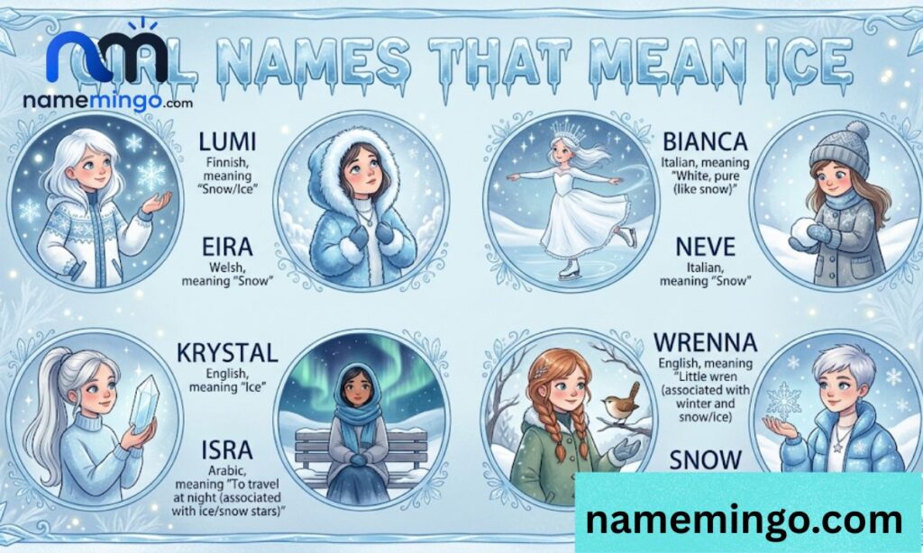 Girl names that mean ice