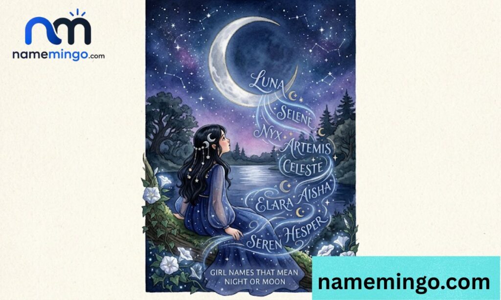 Girl names that mean night or moon