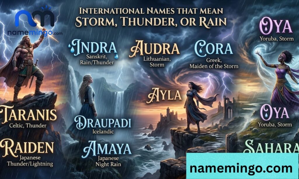 International Names That Mean Storm, Thunder, or Rain