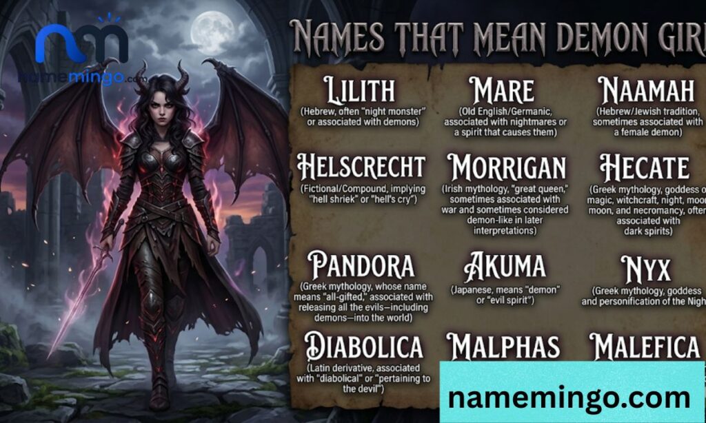 Names That Mean Demon Girl