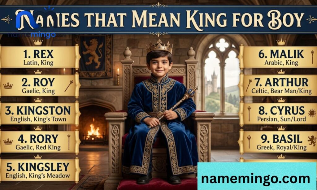Names That Mean King for Boy