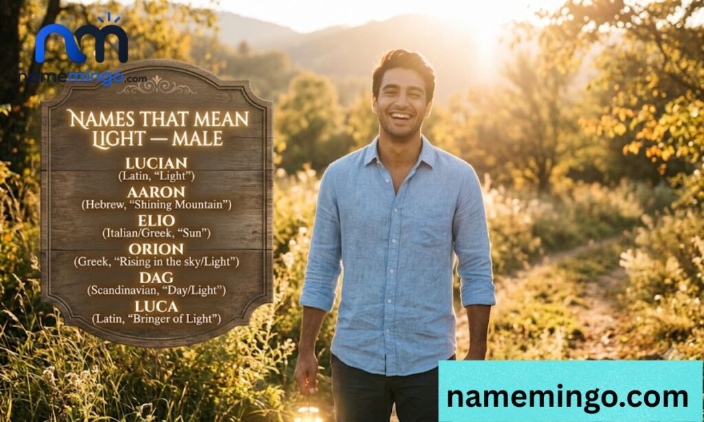 Names That Mean Light — Male