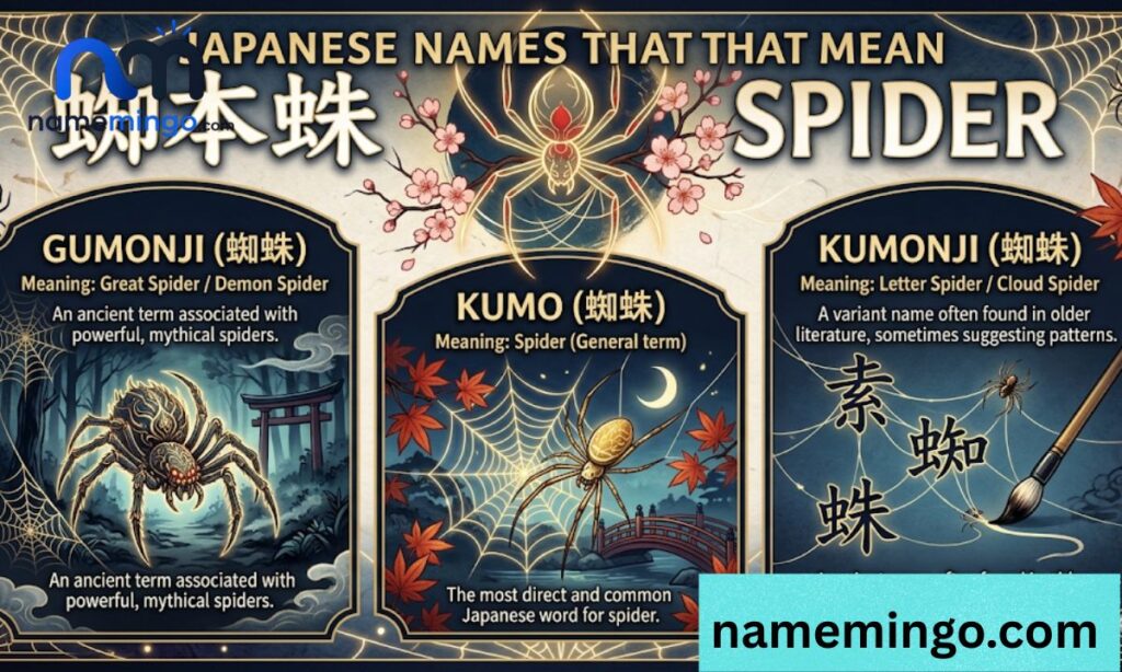 Names That Mean Spider (Japanese)