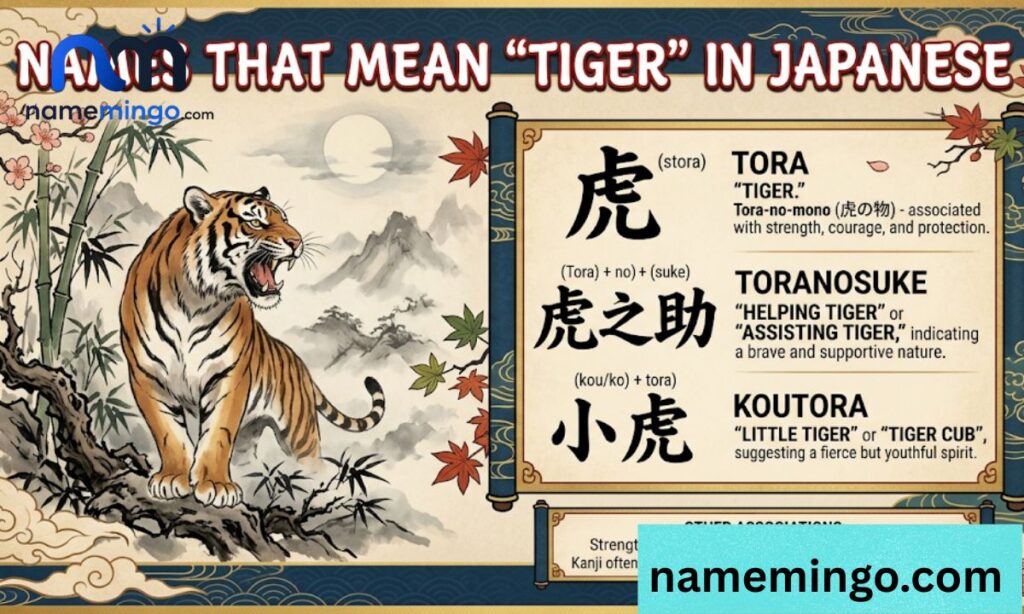 Names That Mean Tiger (Japanese)