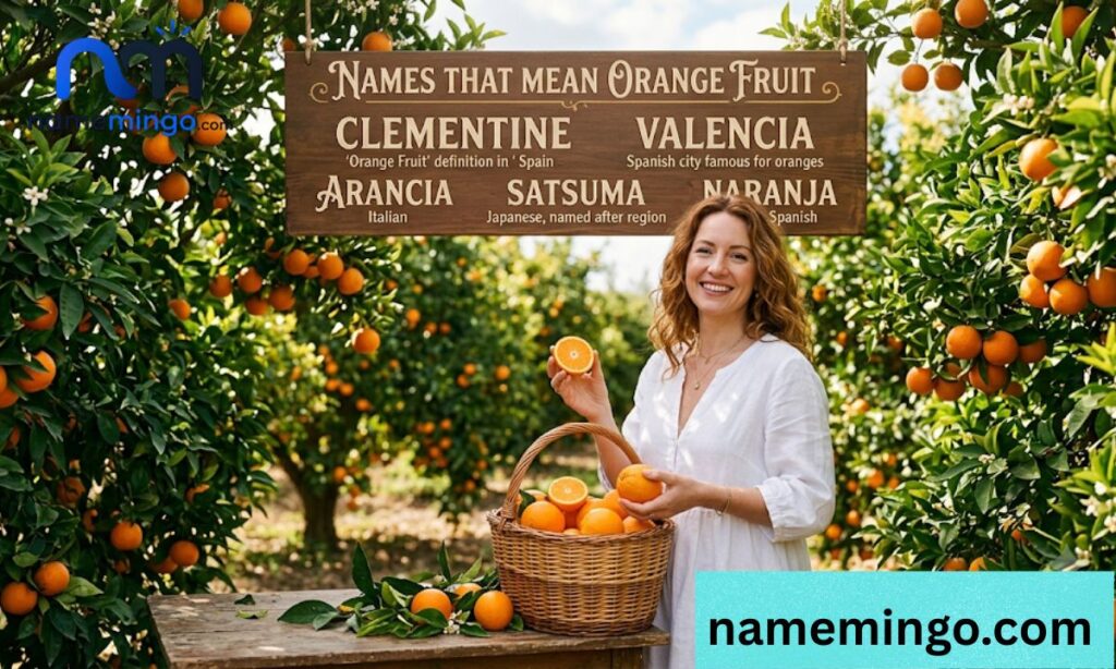 Names that mean orange fruit