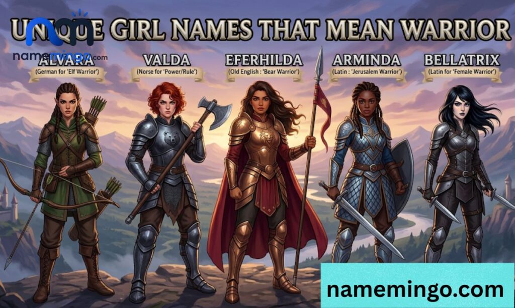 Unique Girl Names That Mean Warrior