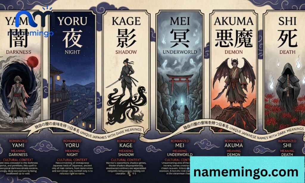 Unique Japanese Names with Dark Meanings