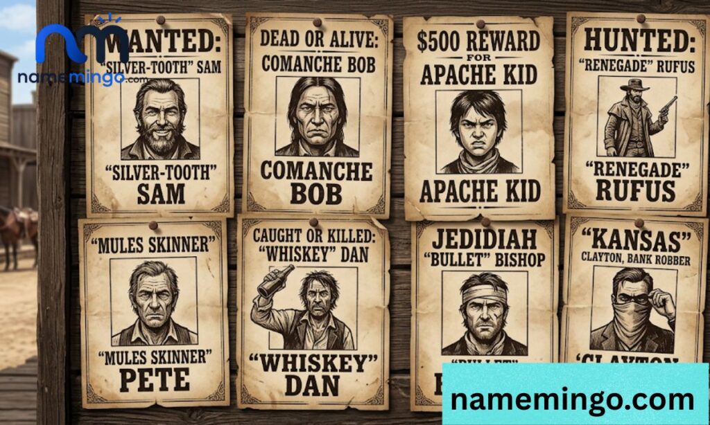 Western Outlaw Names Male