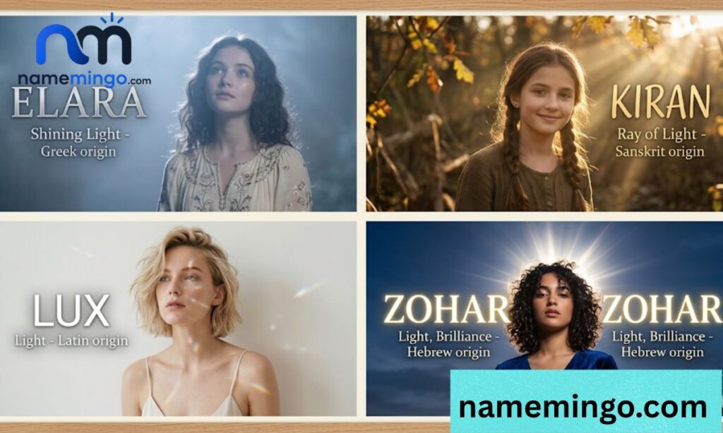 unique girl names that mean light
