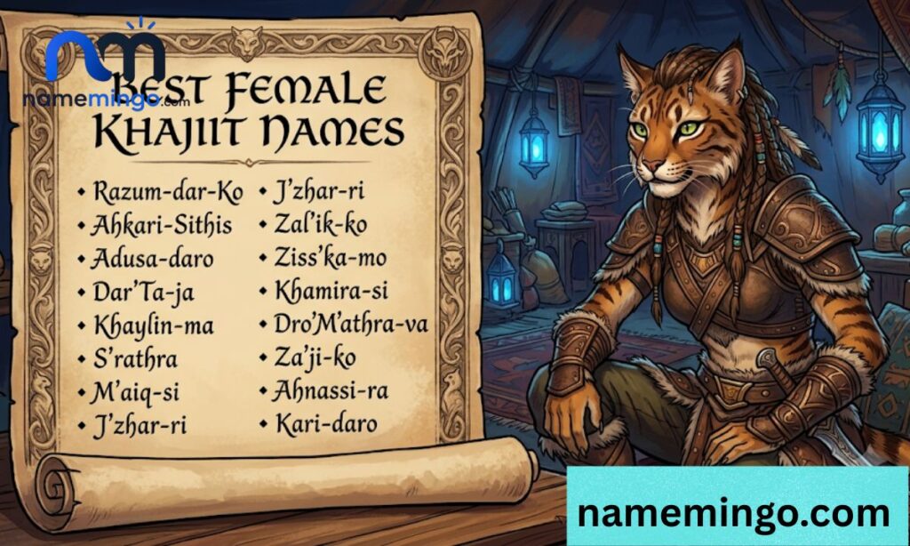 Best Khajiit Names Female