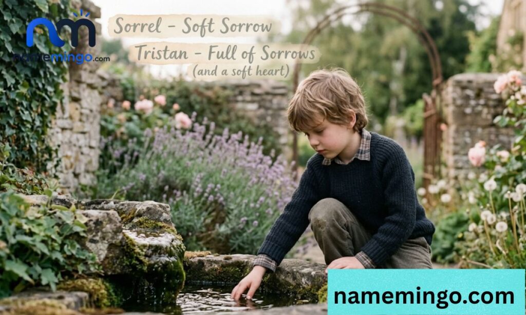 Boy names that mean sorrow soft