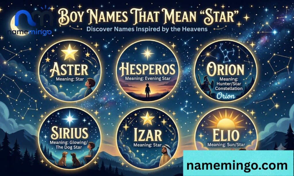Boy names that mean star