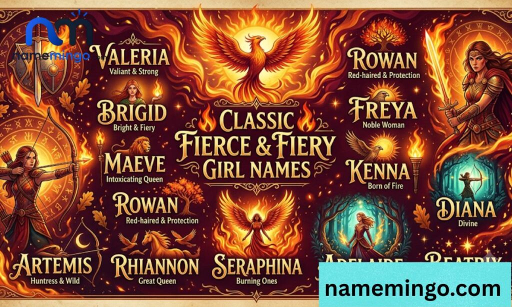 Classic Fierce & Fiery Girl Names