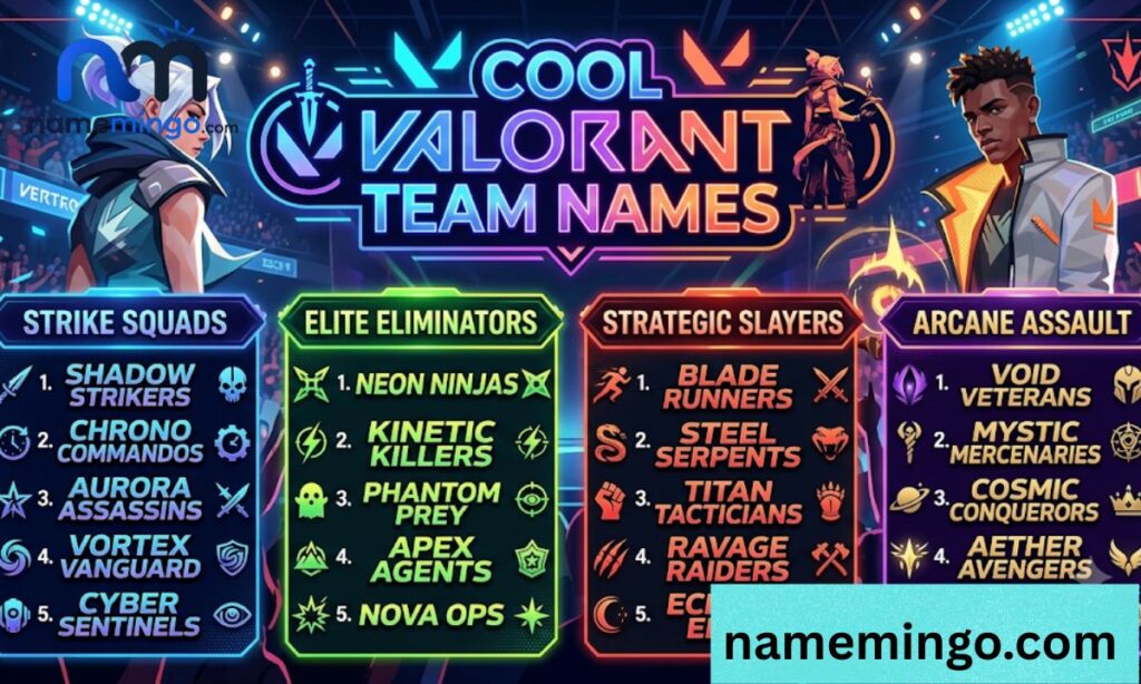 Cool Valorant Team Names