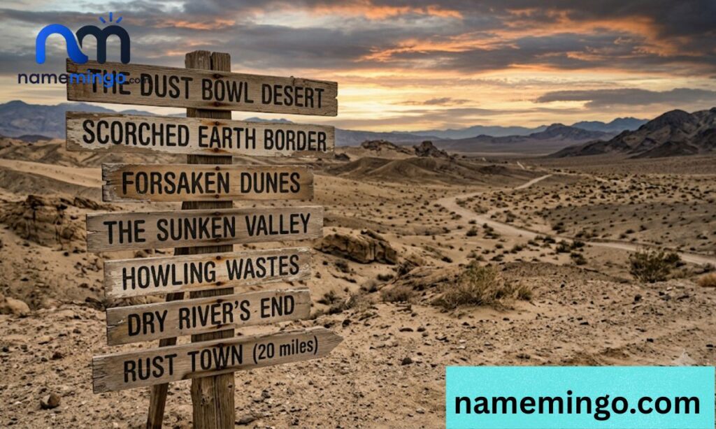 Descriptive Desert Wasteland Names
