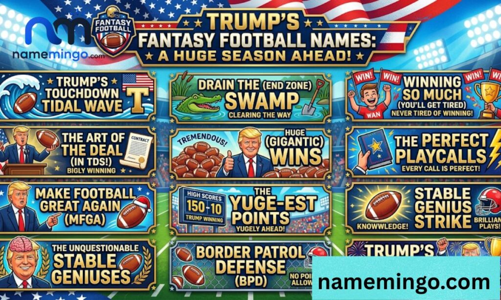 Donald Trump Themed Fantasy Football Names