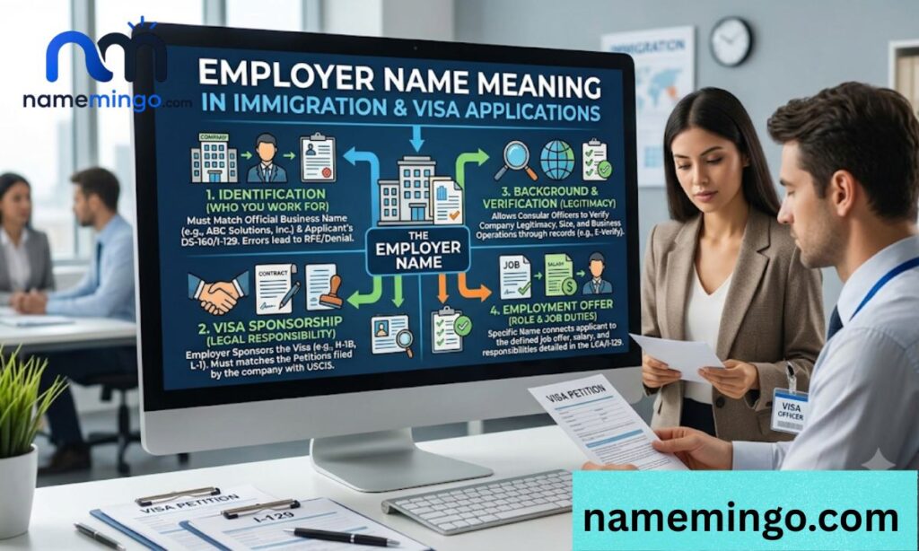 Employer Name Meaning in Immigration and Visa Applications