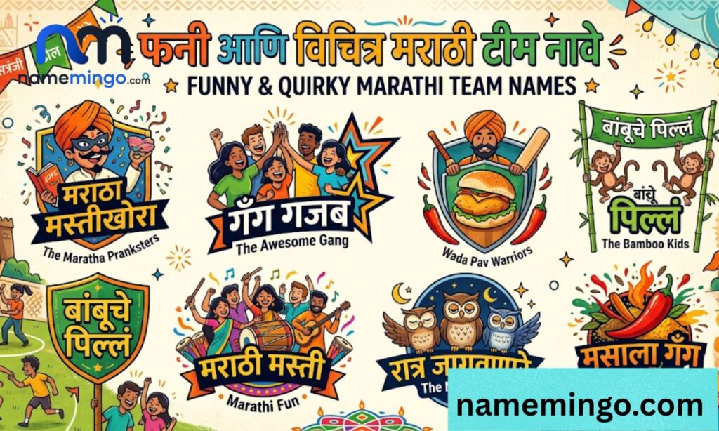 Funny & Quirky Marathi Team Names (1)