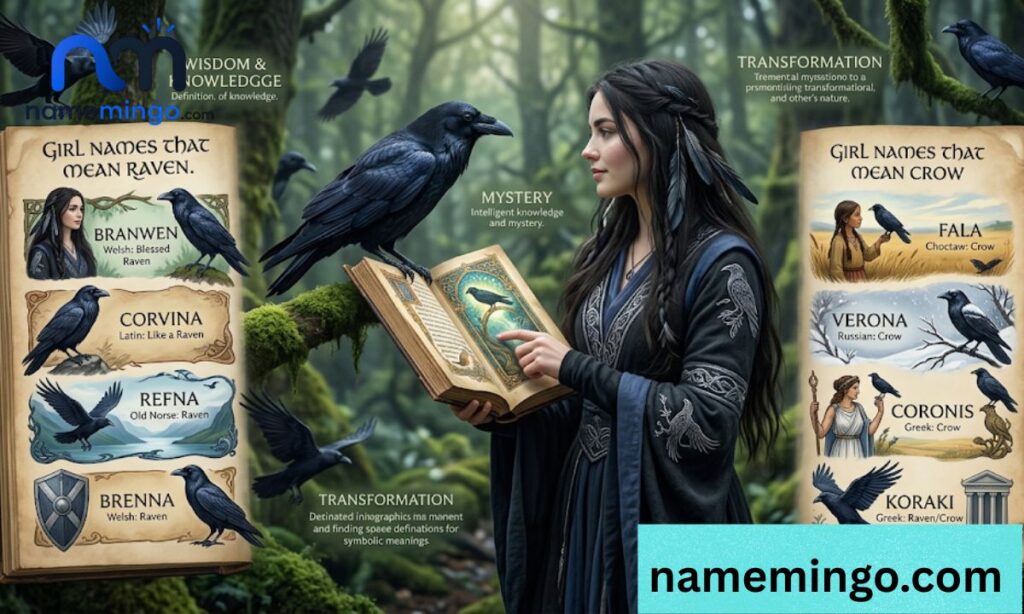 Girl Names That Mean Crow or Raven