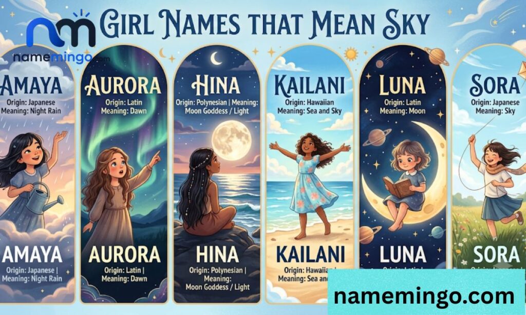 Girl Names That Mean Sky