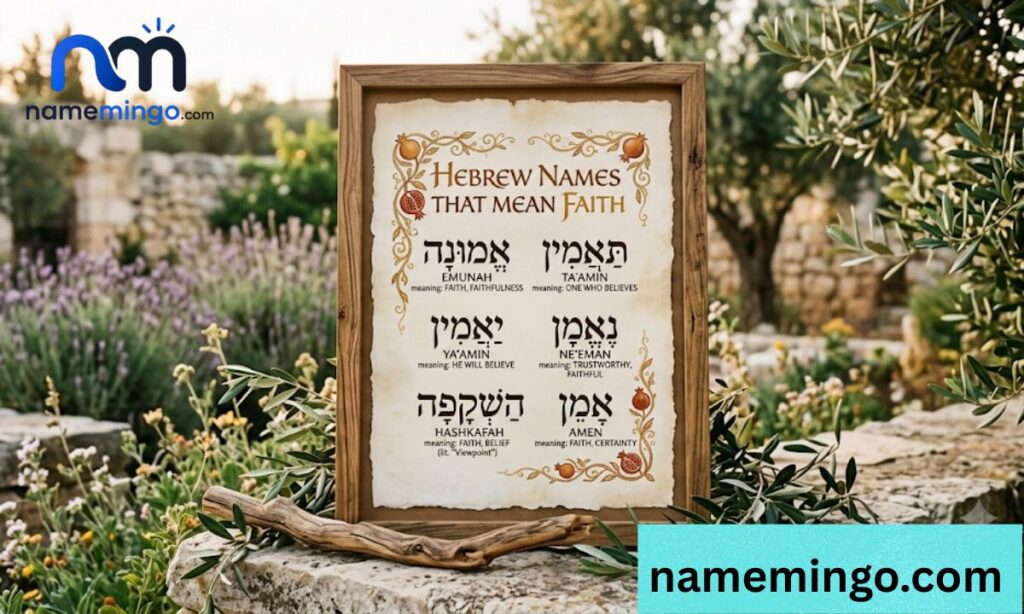 Hebrew Names That Mean Faith