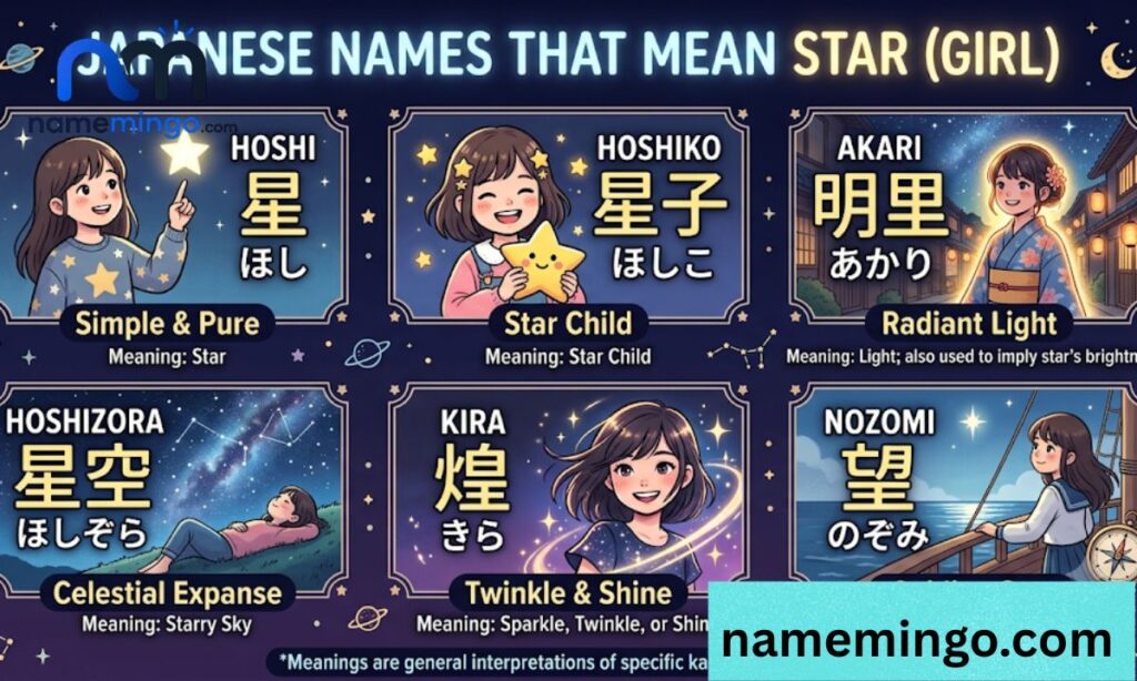 Japanese Names That Mean Star (Girl)