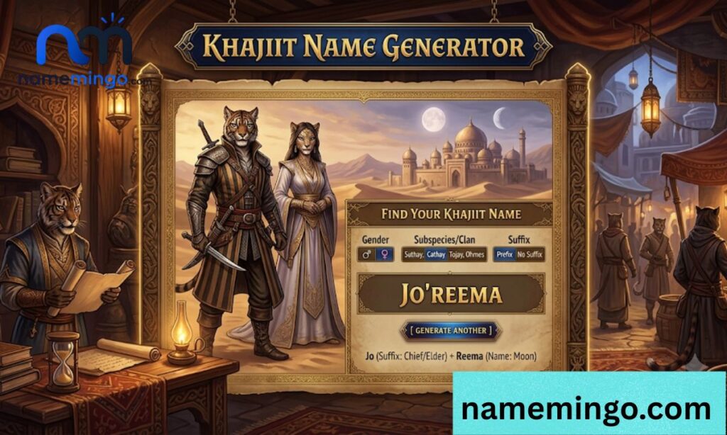 Khajiit Names Generator