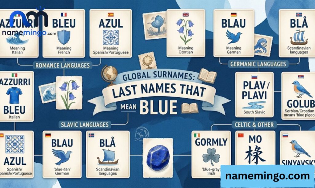 Last Names That Mean Blue