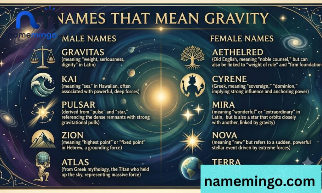 Names That Mean Gravity