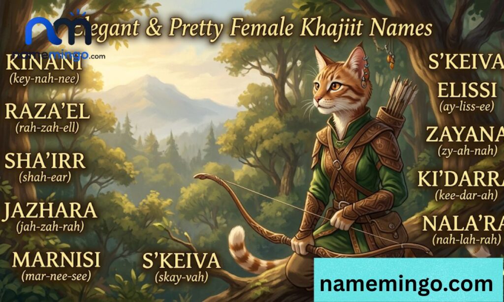 Pretty Female Khajiit Names