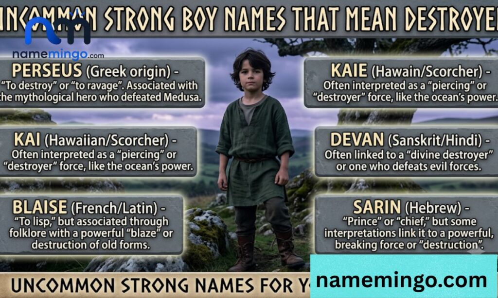 Uncommon Strong Boy Names That Mean Destroyer