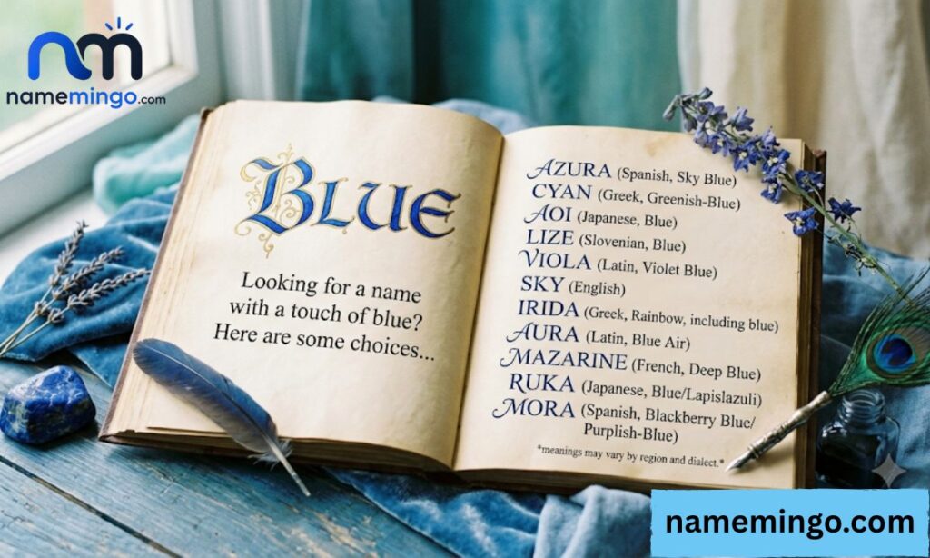 What is a name that means blue
