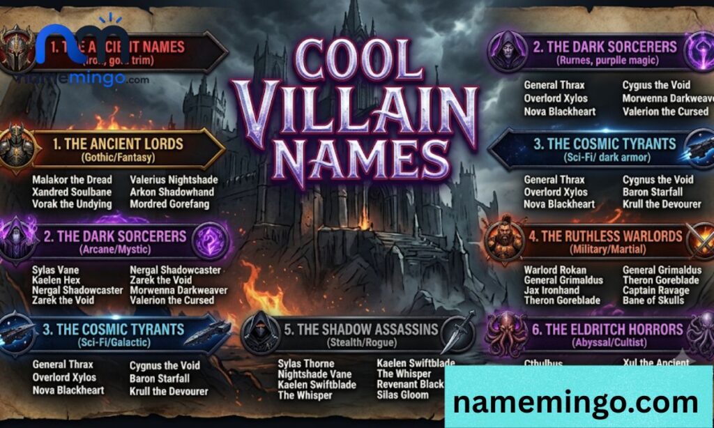 Cool Villain Names