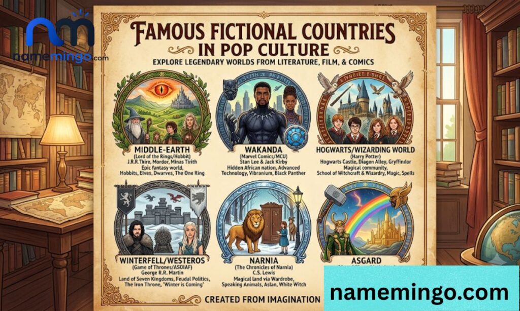Famous Fictional Countries in Pop Culture