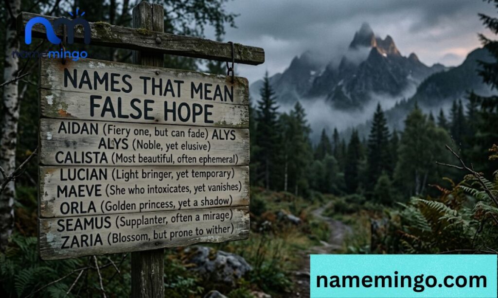 Names That Mean False Hope
