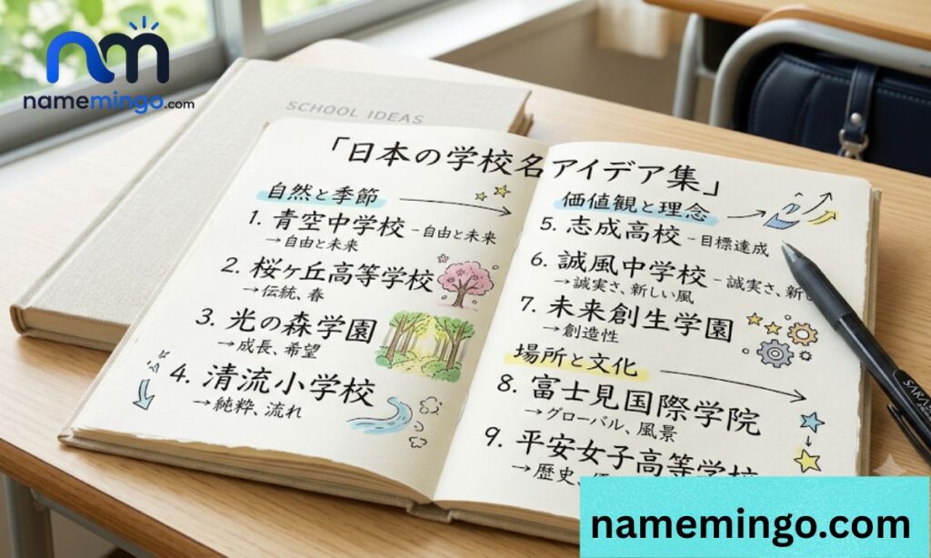 School Name Ideas Japanese