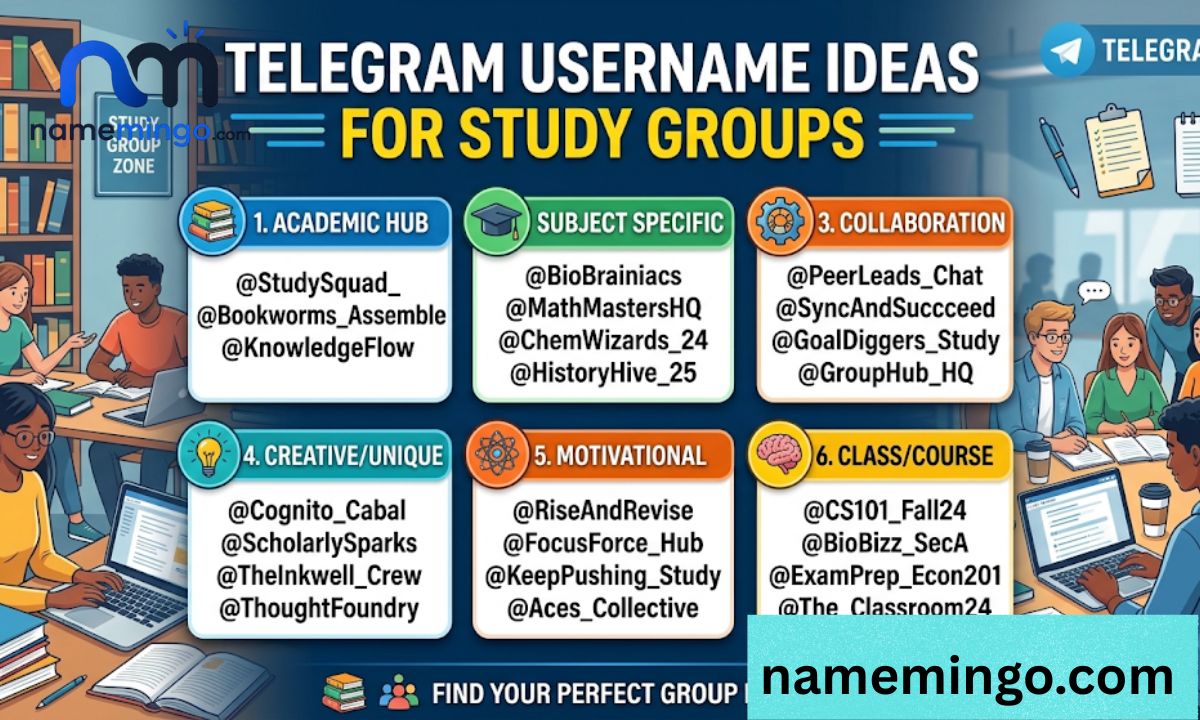 Telegram Username Ideas for Study Groups
