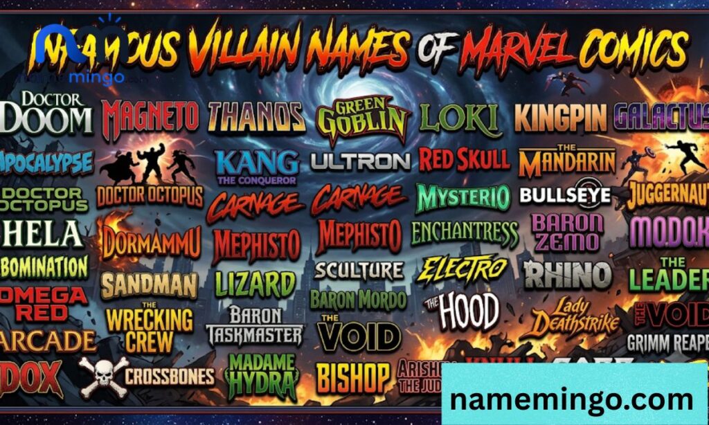 Villain Names Marvel