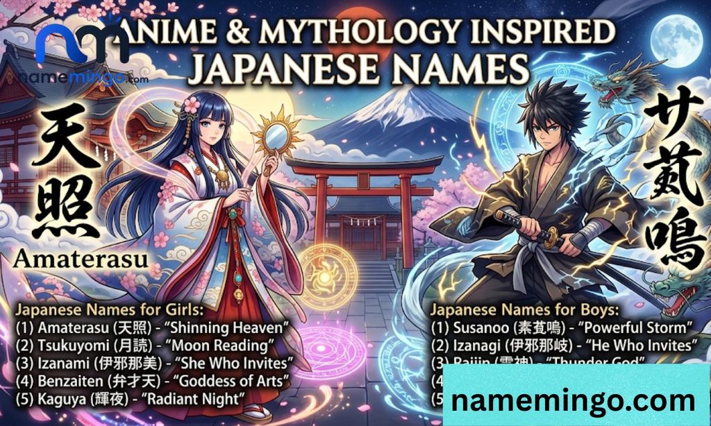 Anime & Mythology Inspired Japanese Names (1)