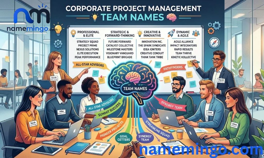 Corporate Project Management Team Names 🧠