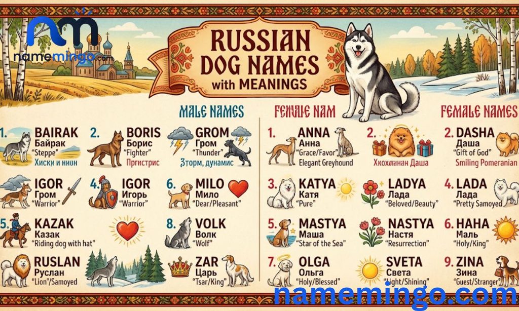 Russian Dog Names with Meaning