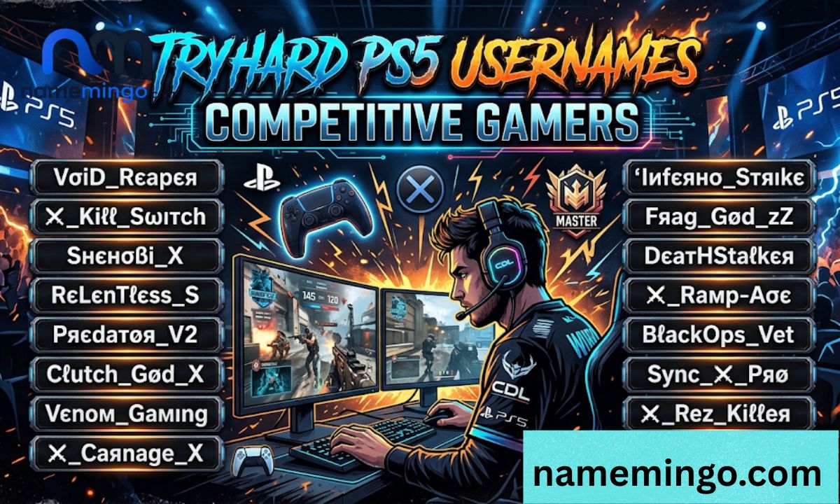 Tryhard PS5 Usernames for Competitive Gamers