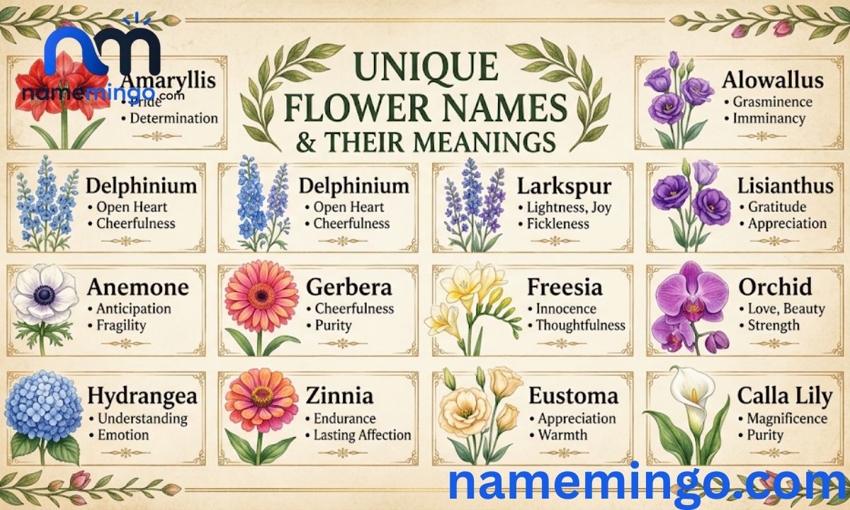 Unique Flower Names With Meaning