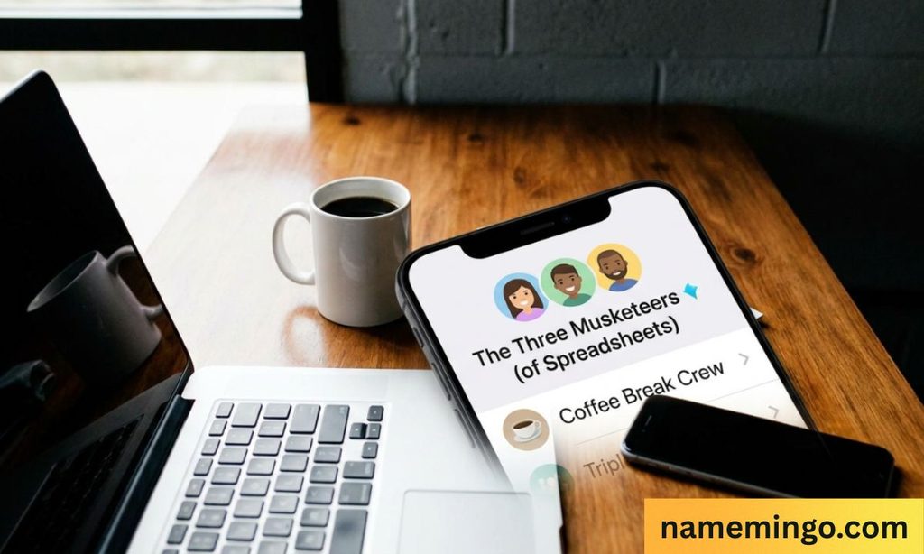 group chat names for 3 coworkers_
