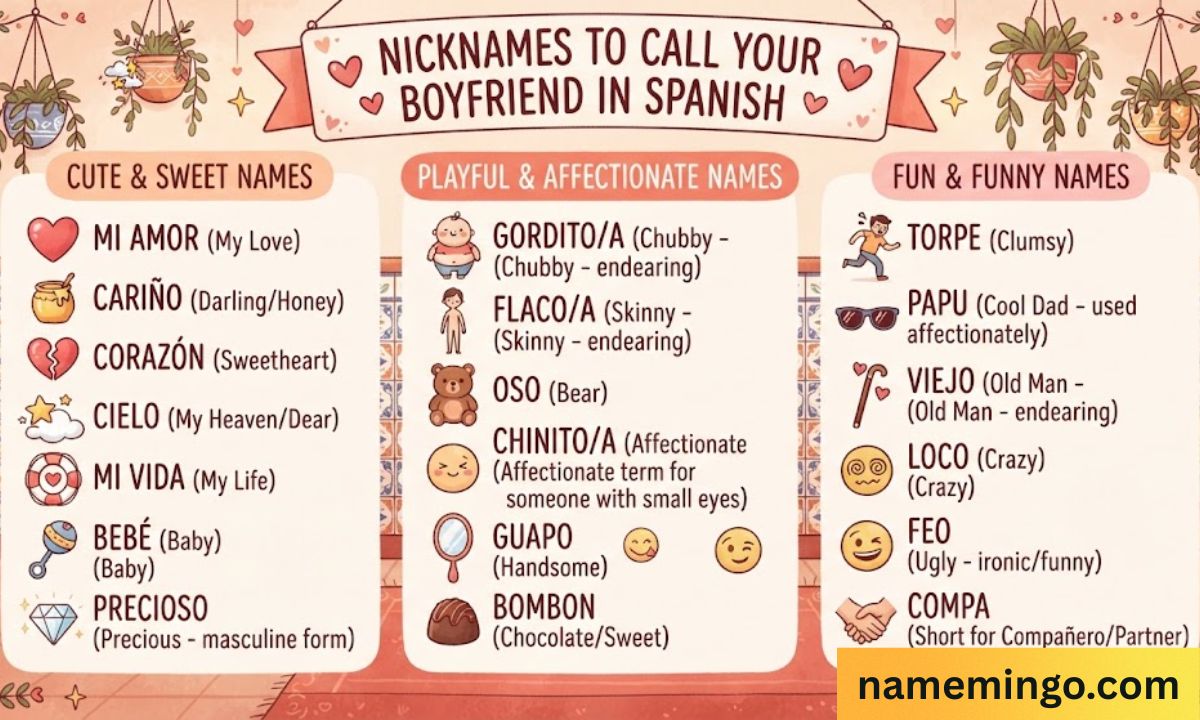 nicknames to call your boyfriend in spanish_