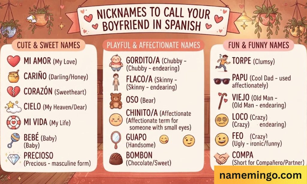 unique spanish nicknames for boyfriend_