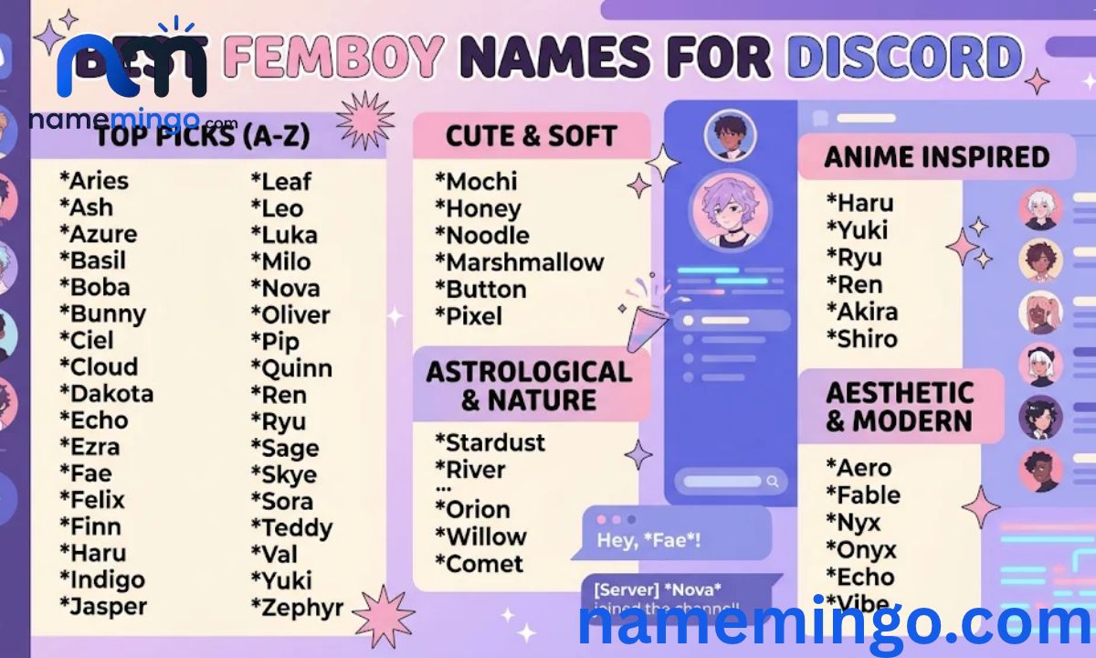 Best Femboy Names for Discord